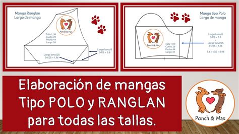 DIY Elaboración de molde mangas polo y ranglan en todas las tallas