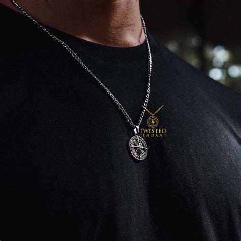 Mens Necklace Pendants Silver Chains 18K Gold Necklace Etsy