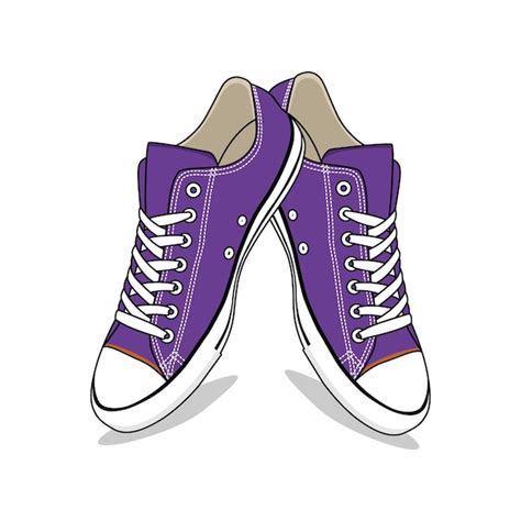 Converse Chaussures Baskets Basses Image Vectorielle Et Illustration