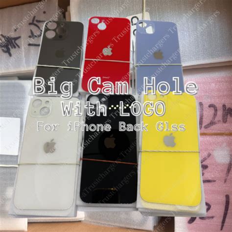 Replacement Rear Back Glass Big Hole For IPhone 15 14 13 12 11 Pro XR X