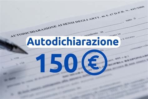 Modulo bonus 150 euro pdf autodichiarazione per l indennità una tantum