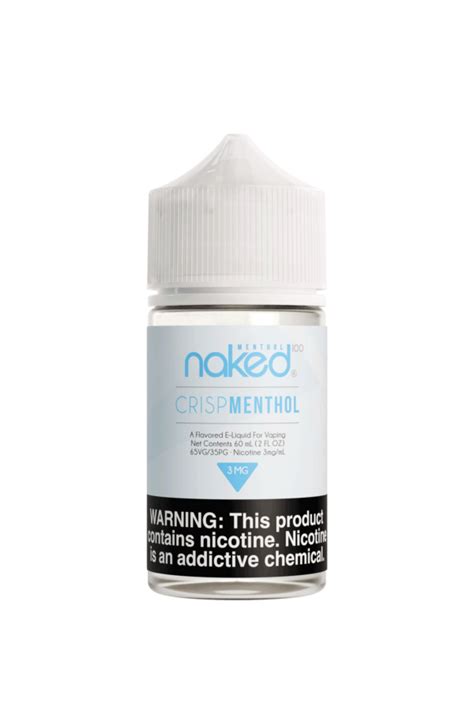 Menthol Crisp Menthol A Refreshing Cool Breeze Naked 100 E Liquid
