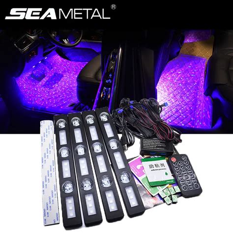 Rgb Color Car Atmosphere Light Led Strips Car Styling Ambient Lights