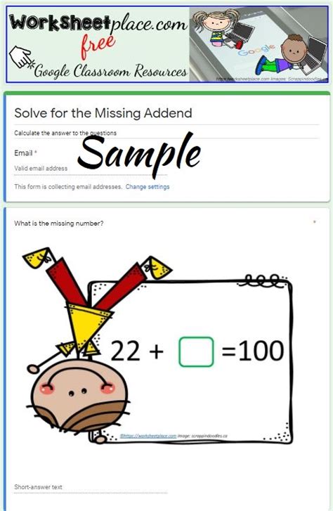 Missing Addends Addition To 100 1 Worksheets