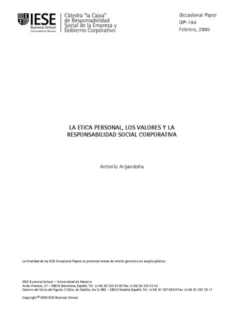 PDF Lec comp 1era Sem La Ética Personal Los Valores y La