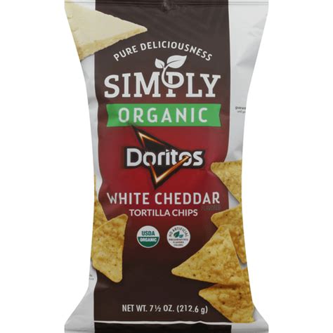 Doritos® Simply Organic White Cheddar Tortilla Chips 75 Oz Bag