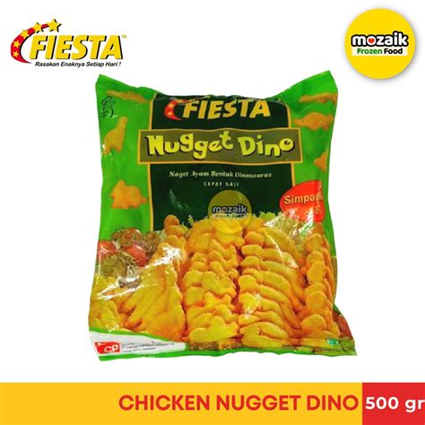 Jual Fiesta Nugget Ayam Dino Frozen Mart Frozen Food Palembang 500gr