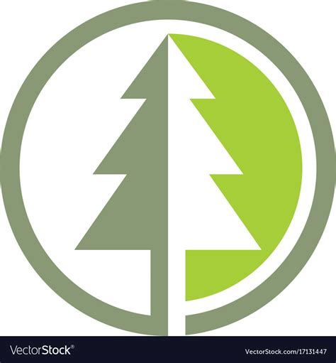Pine tree icon logo Royalty Free Vector Image - VectorStock