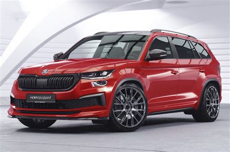 Spoiler pod přední nárazník CSR CUP pro Škoda Kodiaq RS 2021 carbon