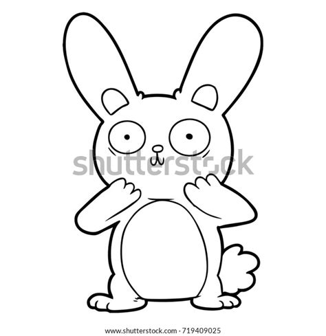 Cartoon Shocked Rabbit Stock Vector Royalty Free 719409025 Shutterstock