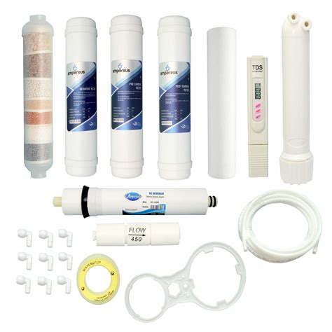 Ampereus Water Filter Set With Membrane Work Upto 1500 Tds Useful For