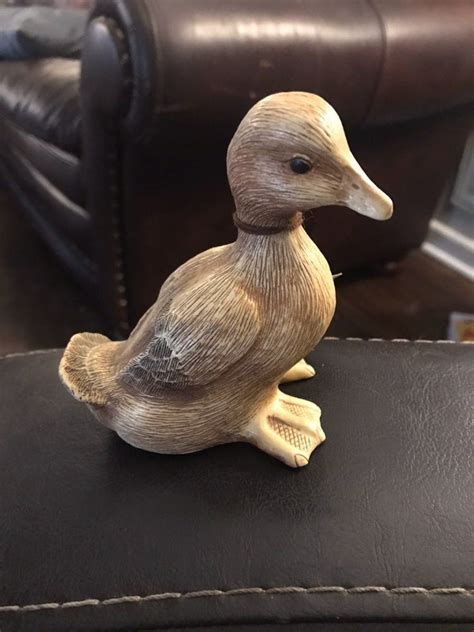 Local SC Company Carved Baby Duck Decoy With Name Tag Its Approx 5