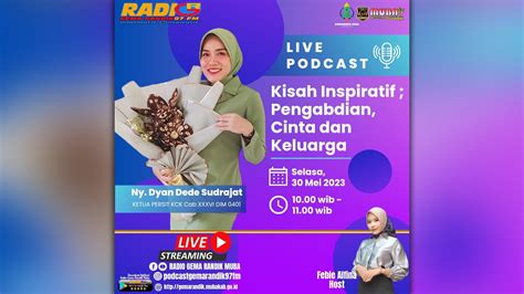 LIVE PODCAST RADIO GEMA RANDIK MUBA DENGAN TEMA KISAH INSPIRATIF