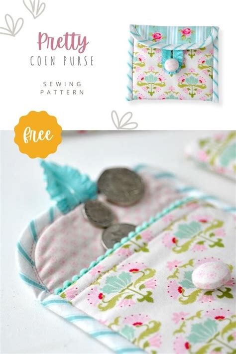 Pretty Coin Purse Free Sewing Pattern Sew Modern Bags Purse Sewing