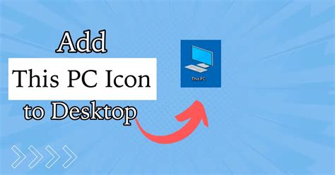 How To Add This Pc Icon On The Desktop