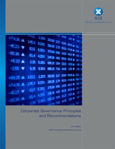 Corporate Governance Principles And Recommendations