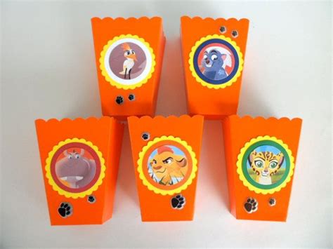 The Lion Guard Inspired Party Favor Popcorn Box Party Favors Candy