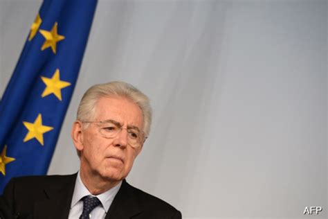 Mario Monti's resignation - Italian politics