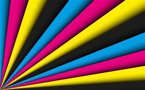 CMYK Abstract Background Vector Illustration Of Four Cmyk Colours