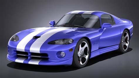 3D Asset LowPoly Dodge Viper GTS 1996 CGTrader