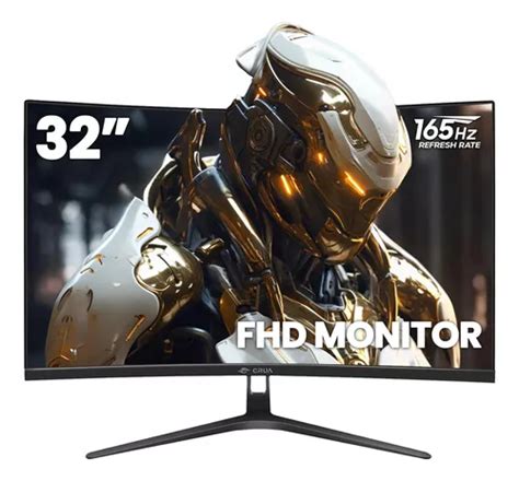 Crua 24 Pulgadas 144hz 165hz Curved Gaming Monitorfhd 10 Meses Sin Interés