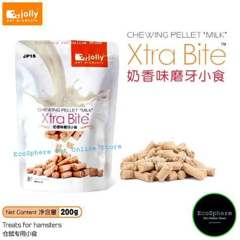 Jolly Xtra Bite Chewing Pellet Milk Flavor 200g Treat For Hamster