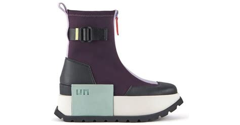 United Nude Roko Platform Bootie In Blue Lyst