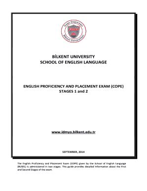 Fillable Online Idmyo Bilkent Edu Ng L Z D L Meslek Y Ksekokulu Ng L