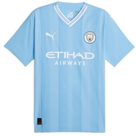 Manchester City Home Authentic Shirt With Phillips Printing