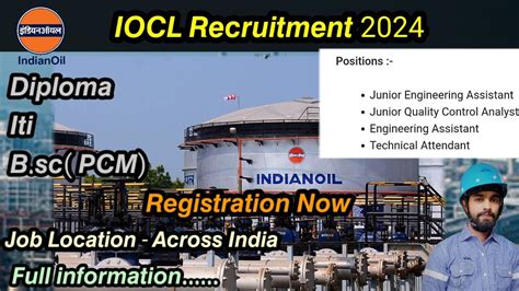 Iocl Recruitment Junior Engineer And Technical Assistant Youtube