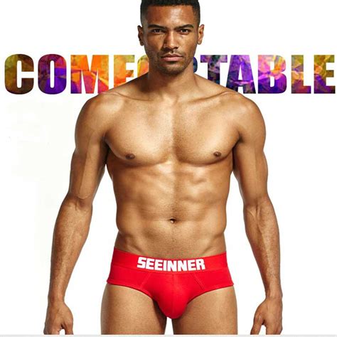 Pcs Solid Men Underwear Cotton Sexy Man Briefs Low Rise U Convex Gay S Fringe Underpants Men