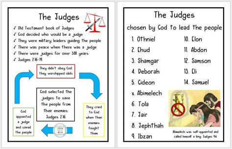 Printable Judges Of Israel Chart