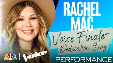 Rachel Mac Sings Lee Ann Womacks I Hope You Dance The Voice Finale