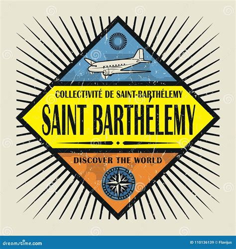 Saint Barthelemy Islander Flag Patriotic T Shirt Cartoon Vector
