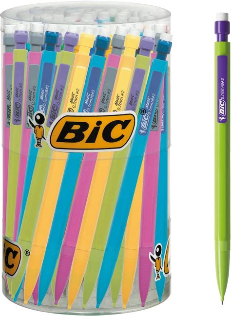 Amazon.com : BIC matic mechanical pencils 0.7mm HB - tub of 60 : Office ...