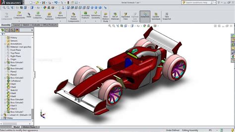 SolidWorks Ferrari Formula One Car Modelling YouTube