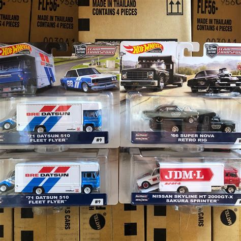 Hot Wheels Team Transport Mix C Datsun Bre Set Shopee Malaysia