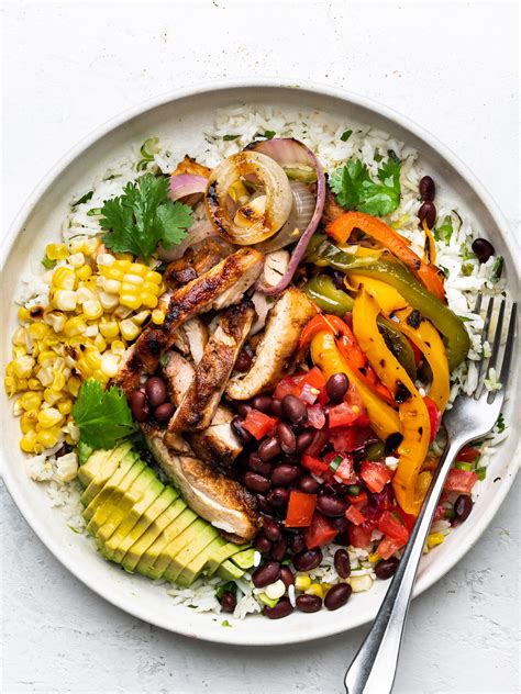 Grilled Chicken Fajita Bowl Sandra Valvassori