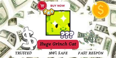 Buy Pets Huge Grinch Cat Roblox Pet Simulator Itemku