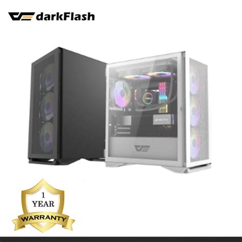 Aigo DarkFlash DLM200 Luxury M ATX PC Case With 3pcs DarkFlash CL6 ARGB