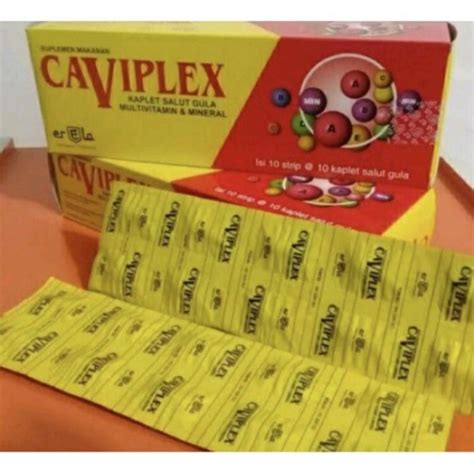 Jual Caviplex Multivitamin B C D Zinc Box Isi Strip