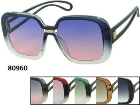 Oversized Square Flat Big Lens Ombre Frame Sunglasses Retro Vintage Jackie O Ebay