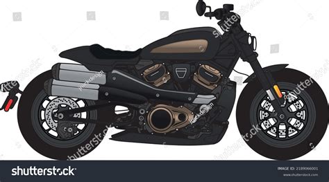 Big Bike Naked Motorcycle Parking Vector Stock Vector Royalty Free 2189066001 Shutterstock