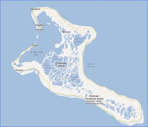 Kiribati Map - ToursMaps.com