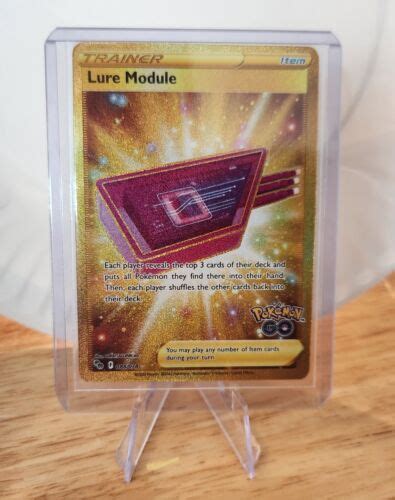 Lure Module Pok Mon Go Gold Secret Rare Pok Mon Tcg Ebay