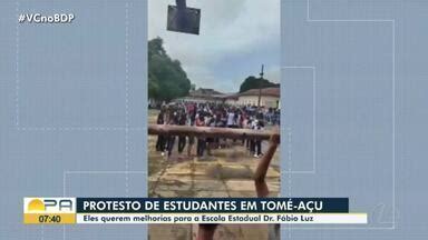 Bom Dia Par Alunos De Escola Estadual De Tom A U No Pa Denunciam