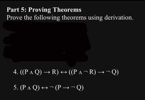 Solved Part Proving Theorems Prove The Following Theorems Chegg