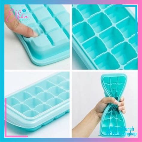 Jual Cetakan Es Batu Penutup 24 Kotak Ice Cube Tray Cetakan Es Dan