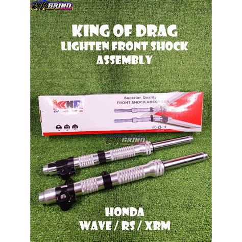 King Of Drag Lighten Front Shock Assembly Honda Wave Rs Xrm Dash