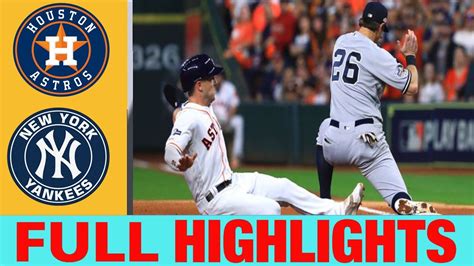 Full Highlight Houston Astros Vs New York Yankees 3 2 Alcs Game